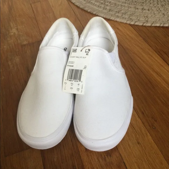 adidas court rallye mens slip on shoes